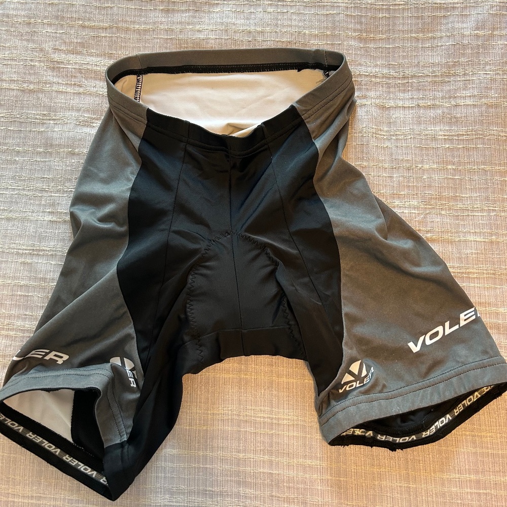 Voler Diamante Black & Gray Women's Padded Cycling Shorts